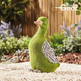 Garden Gear Flocked Effect Duck Garden Ornament - Gift